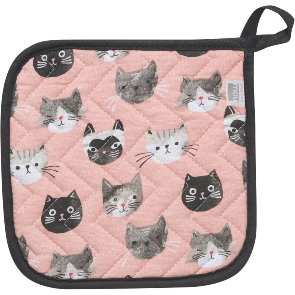 NOW DESIGNS Potholders Set of 2 Cats Meow NWT